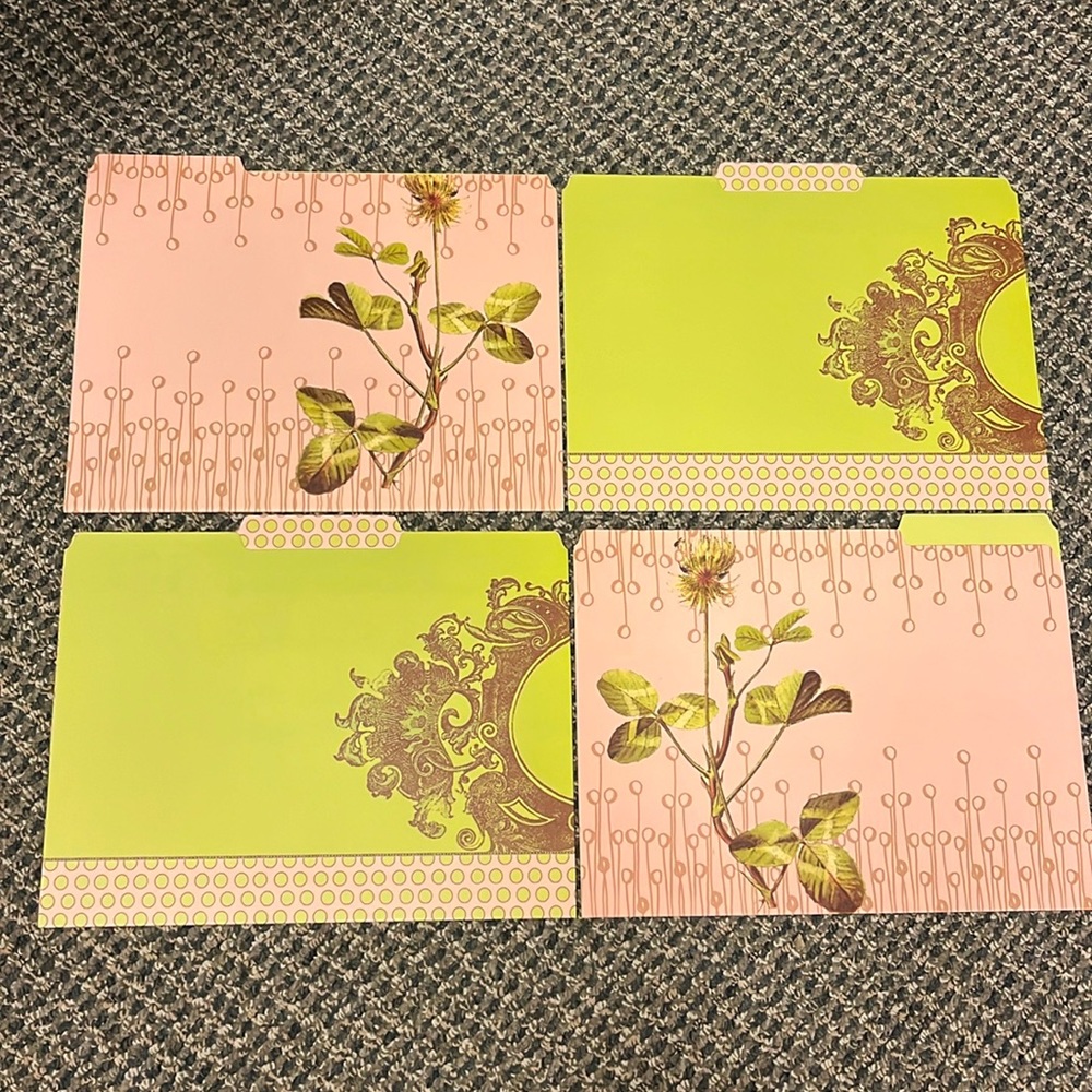 Papaya File Folders (Set of 4)